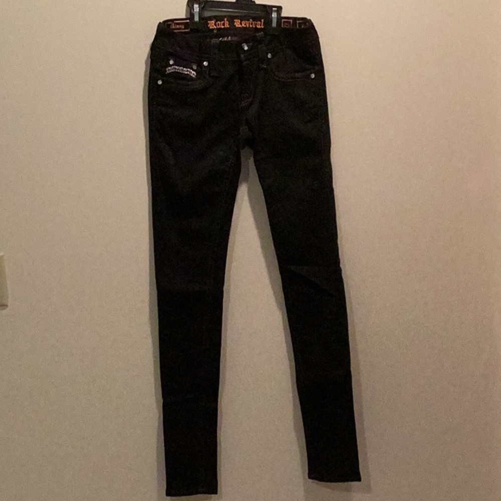 Rock Revival true black Karla skinny Jean in size 25